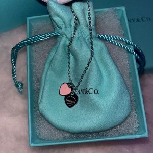 Tiffany & Co Pink Pendant Necklace